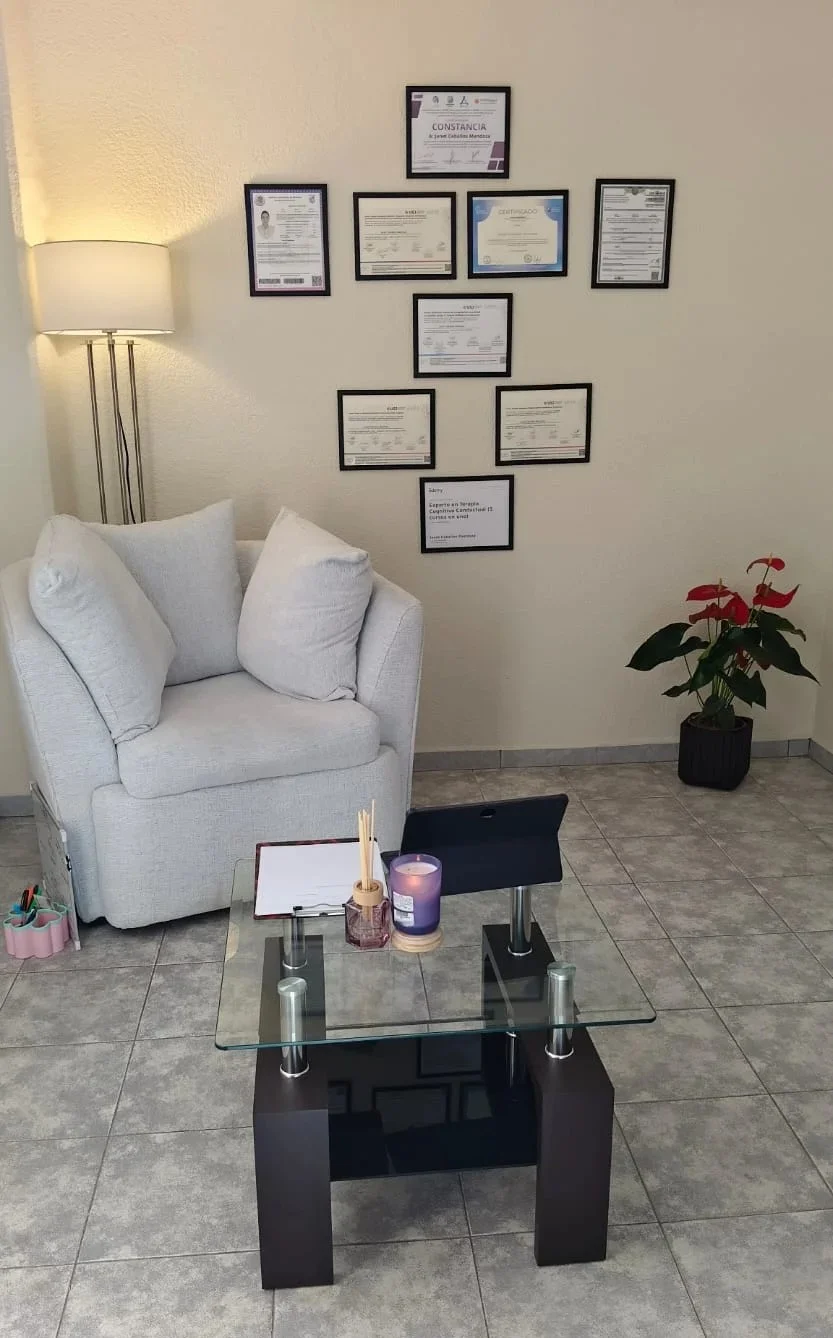 Sala de espera del consultorio en Pachuca
